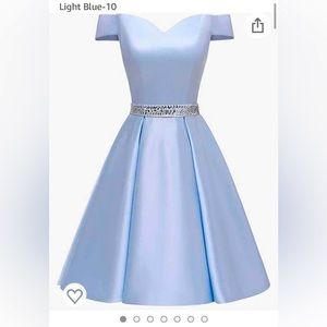 🤩- Beautiful blue party dress 👗 with pockets and stunning lace up corset ba…